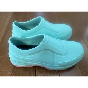Gales Shoes‎ Comfort Nursing Slip Resistant Loafers Clogs Aqua/lavender Size 7/9